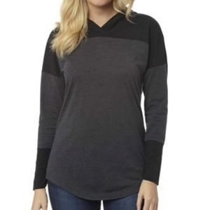 Puma Hooded Pullover Gray and Black Size Large Lightweight